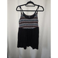 TORRID Scuba Knit Peplum Camisole Shirt Tank Top Womens 1X 14-16 XL Black