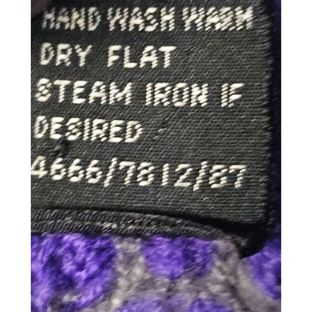 Vintage Hunter Glen Open Knit Sweater Large Purple Gray 1/4 Zip Lightweight