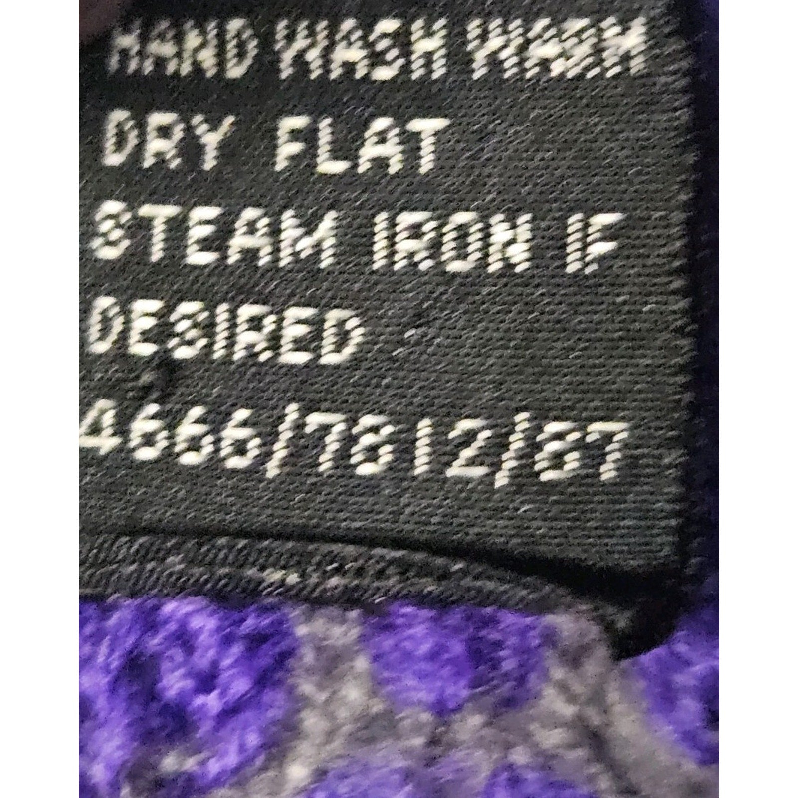 Vintage Hunter Glen Open Knit Sweater Large Purple Gray 1/4 Zip Lightweight
