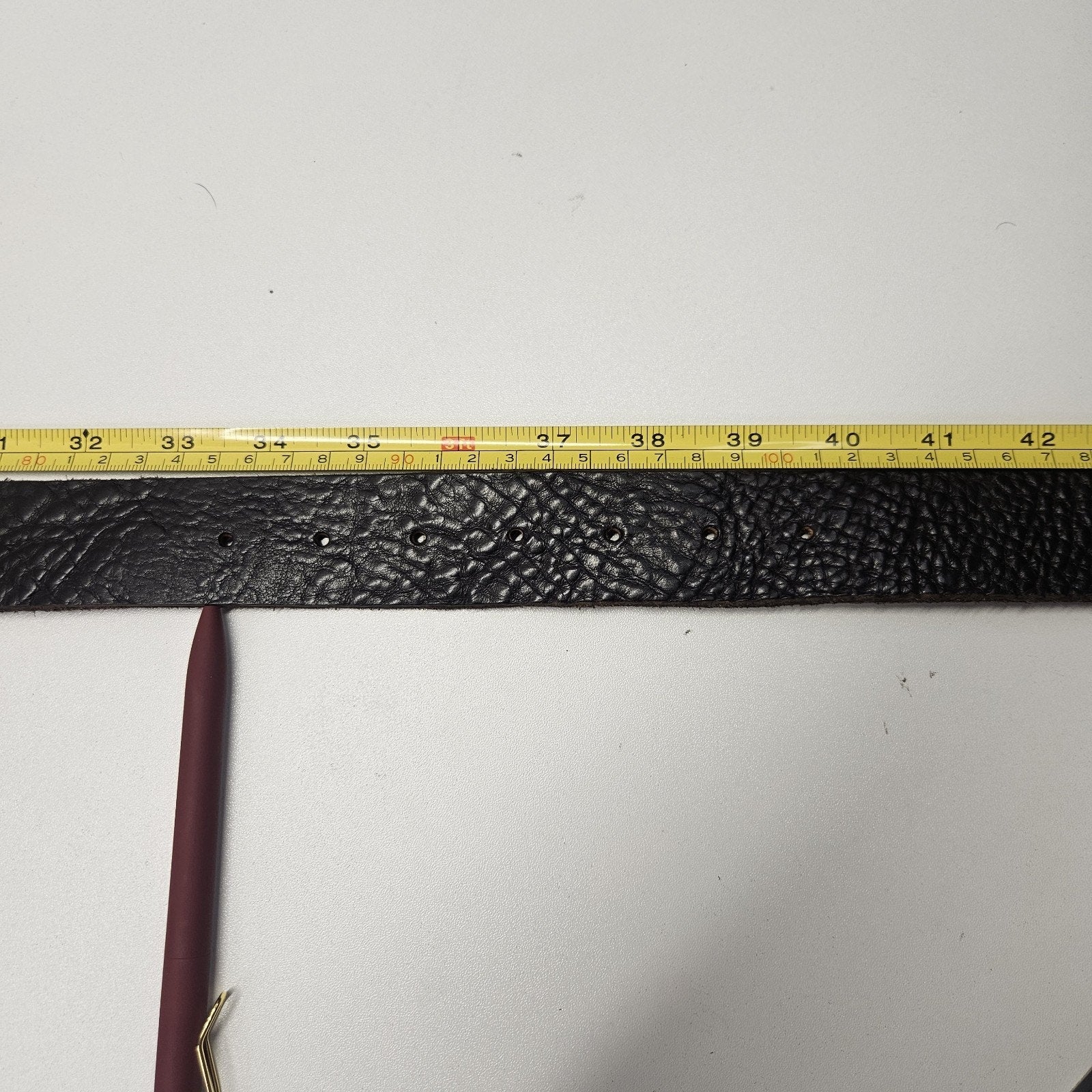 Vtg Joe's Jeans Black Leather Belt w/ Embellishment Buckle Large Western Cowboy