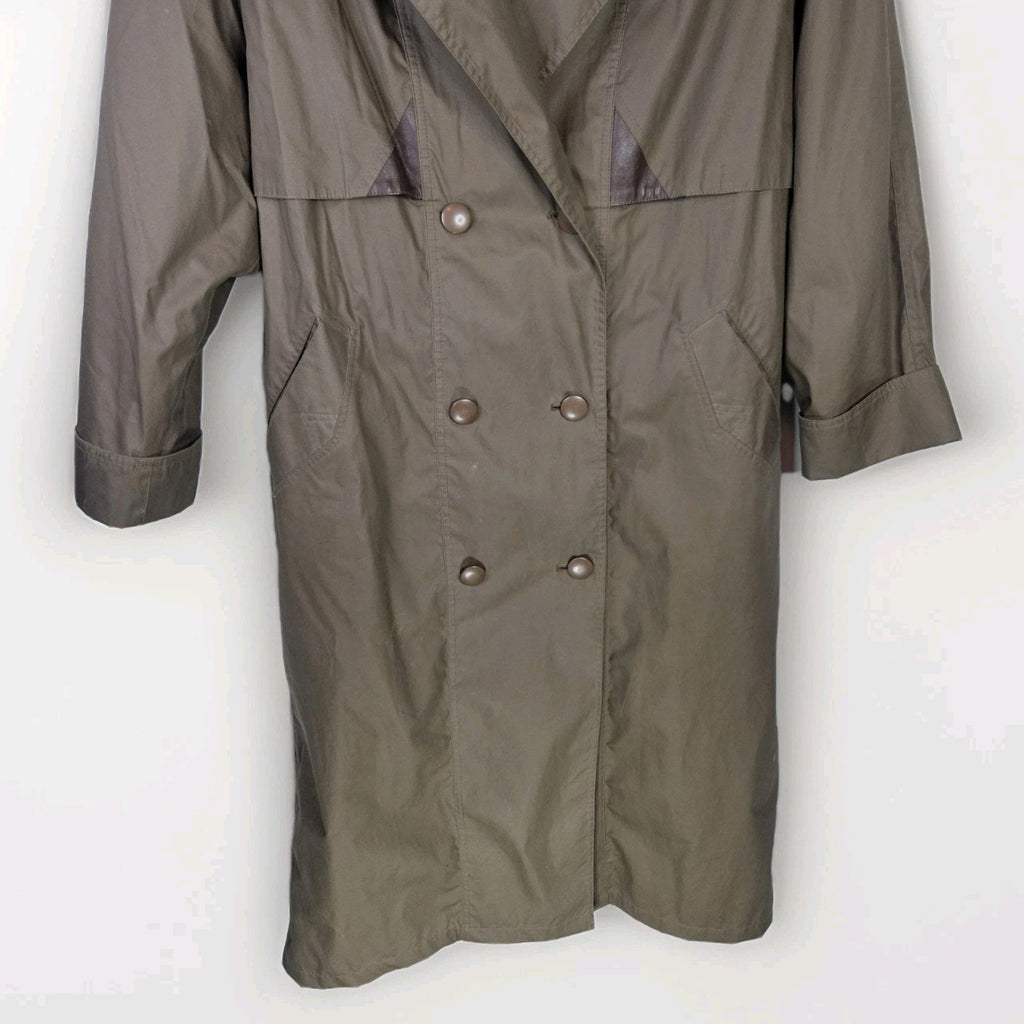 Vtg Coat Collectibles Tan Trench Womans Sz 12 Vintage Professional Preppy Beige