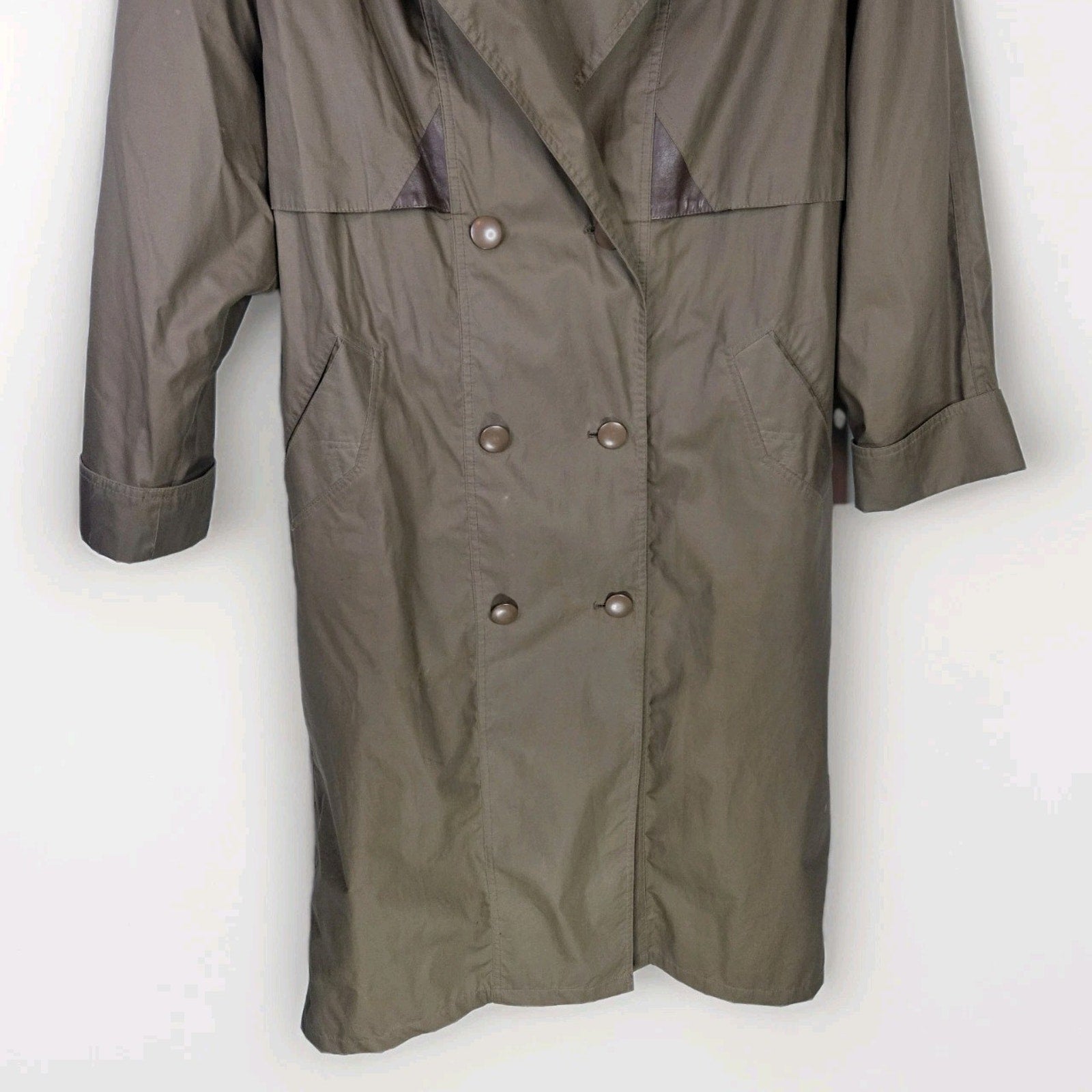 Vtg Coat Collectibles Tan Trench Womans Sz 12 Vintage Professional Preppy Beige