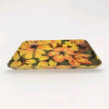 Flower Power 1960’s Fiberglass Serving Trays Quaker Fashion Fair Trinket Tray