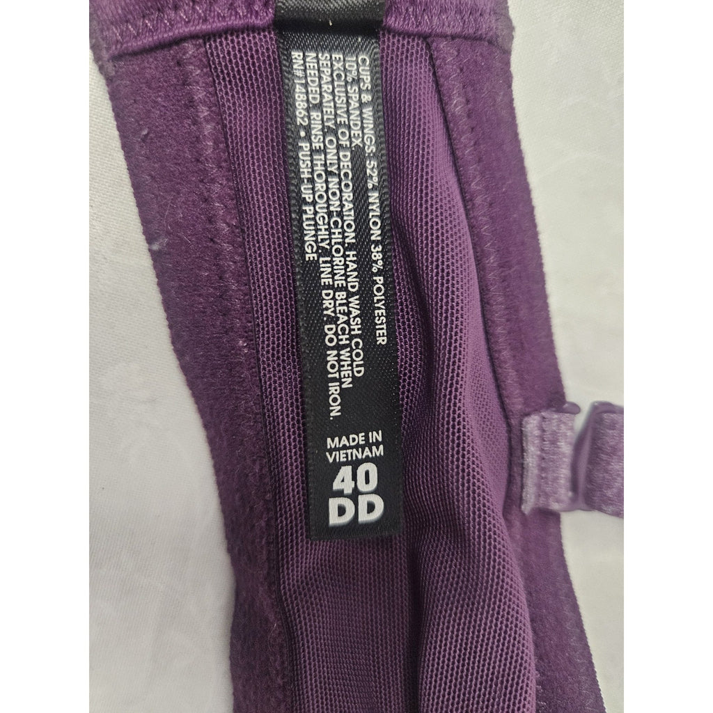 Torrid Curve Purple Lightly Padded Spring Bra Size 40DD