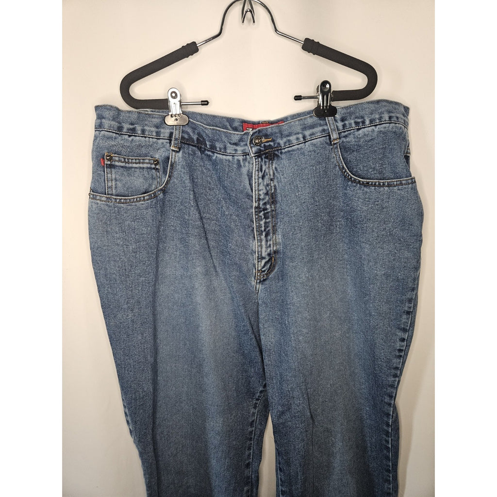 Vintage Zana Di Jeans Size 26 Ultra High-Rise Straight Wide Leg Grunge Mom Y2K