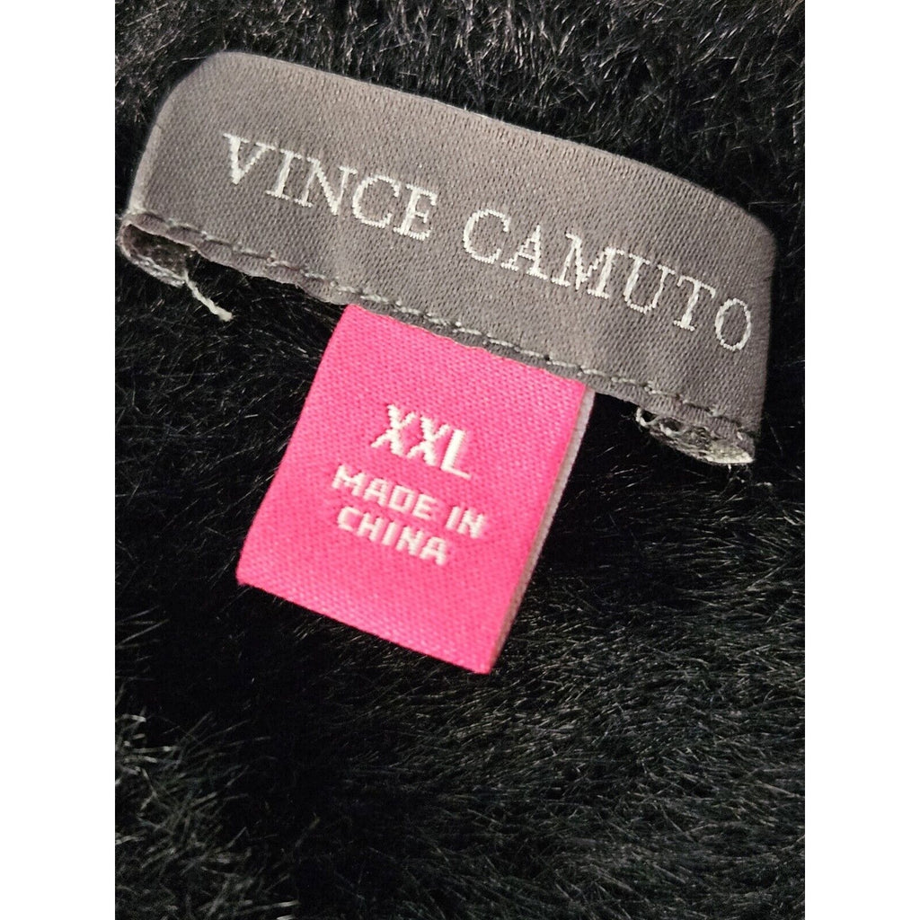 Vince Camuto Sweater Zebra Print Knit Long Sleeve Winter Top XXL 2X