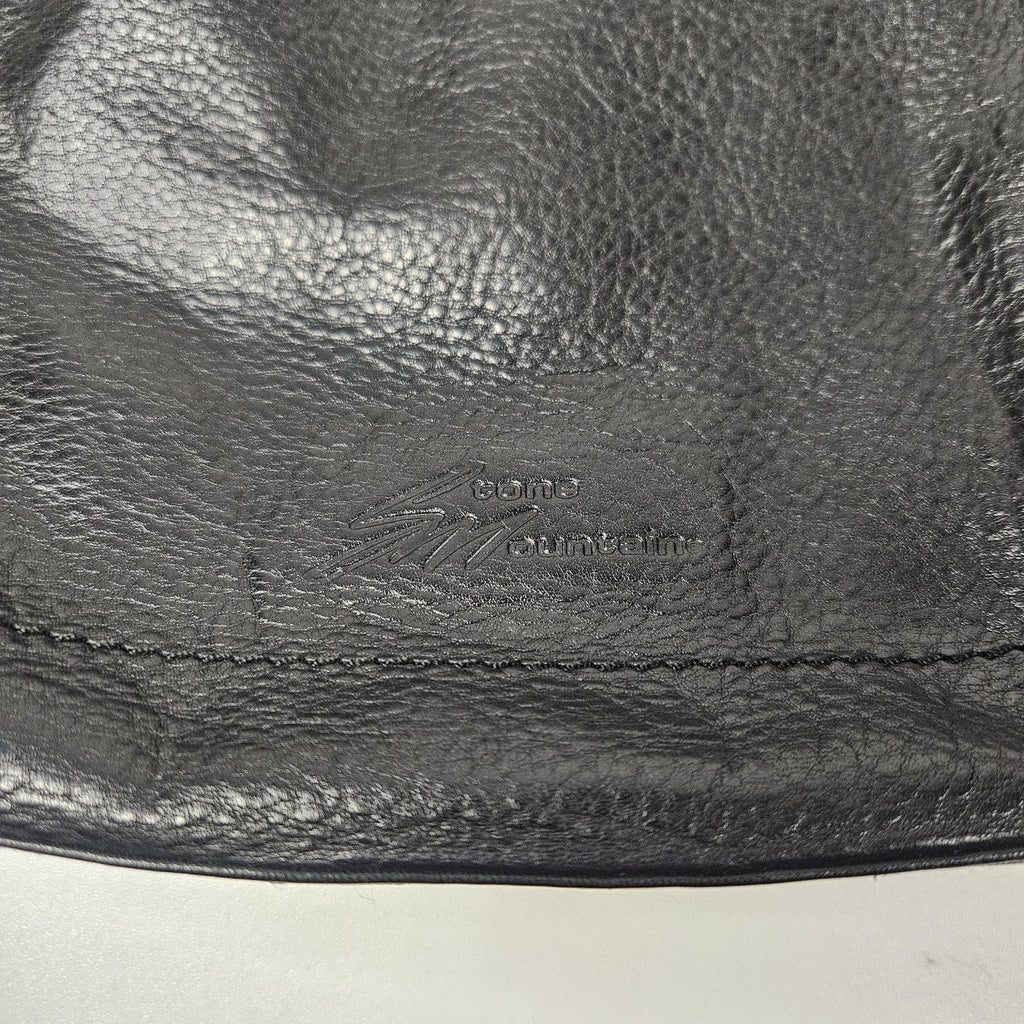 Stone Mountain Claudette Satchel Black Leather Shoulder Bag Purse Hobo Bag