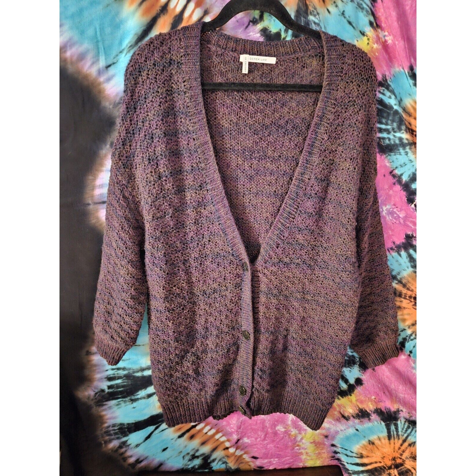 Derek Lam 10 Crosby Sweater Womens Sz Small Deep V Neck Wool Blend Cardigan