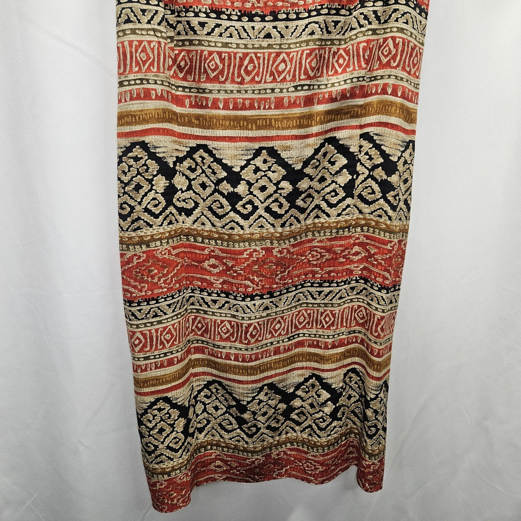 Vintage Y2K Jones New York 100% Silk Black Midi Dress 2 Boho Fairy Whimsigoth