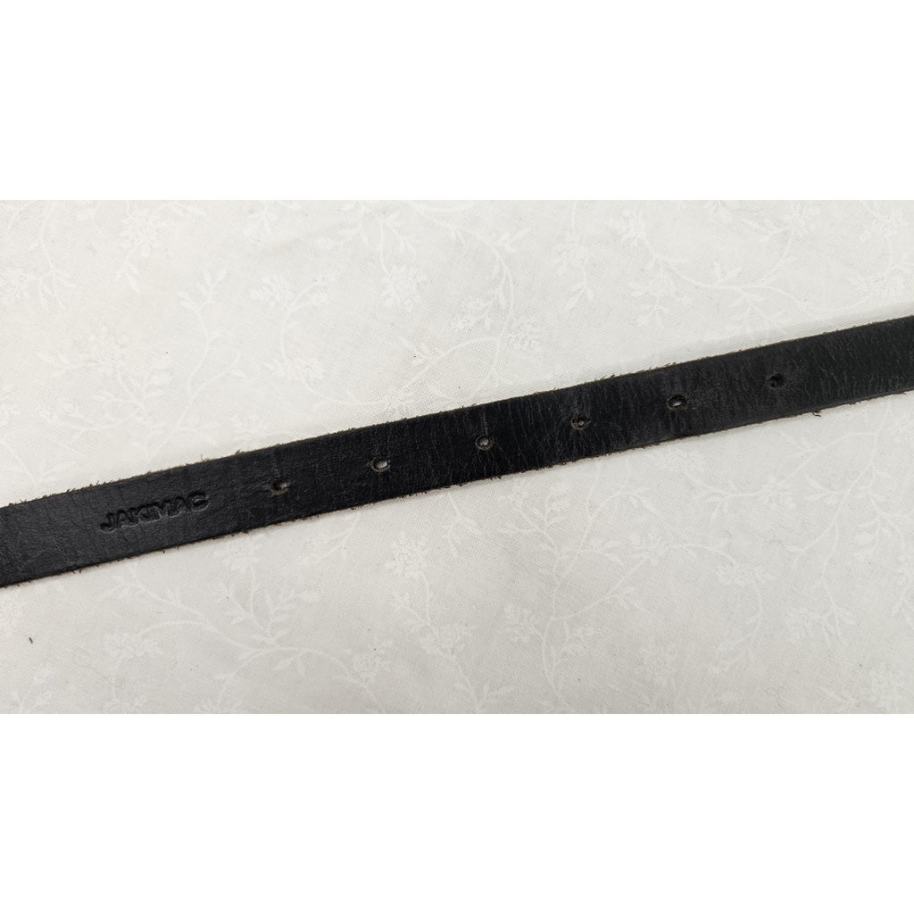 Jakimac 3/4" Women's 30" Black Leather Belt Classic Western Plain Belt XS