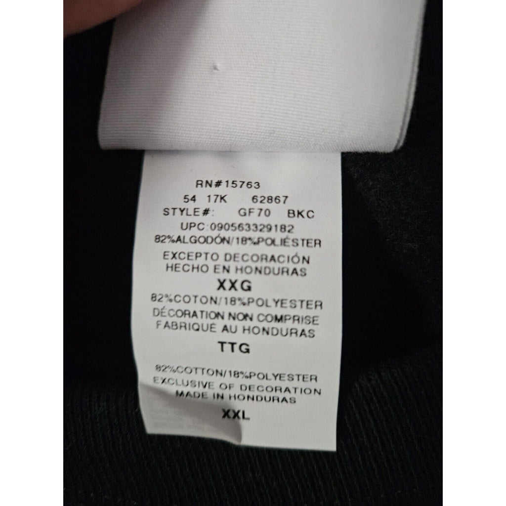 Champion Mens Reverse Weave Black Size 2X Long Sleeve Sweater