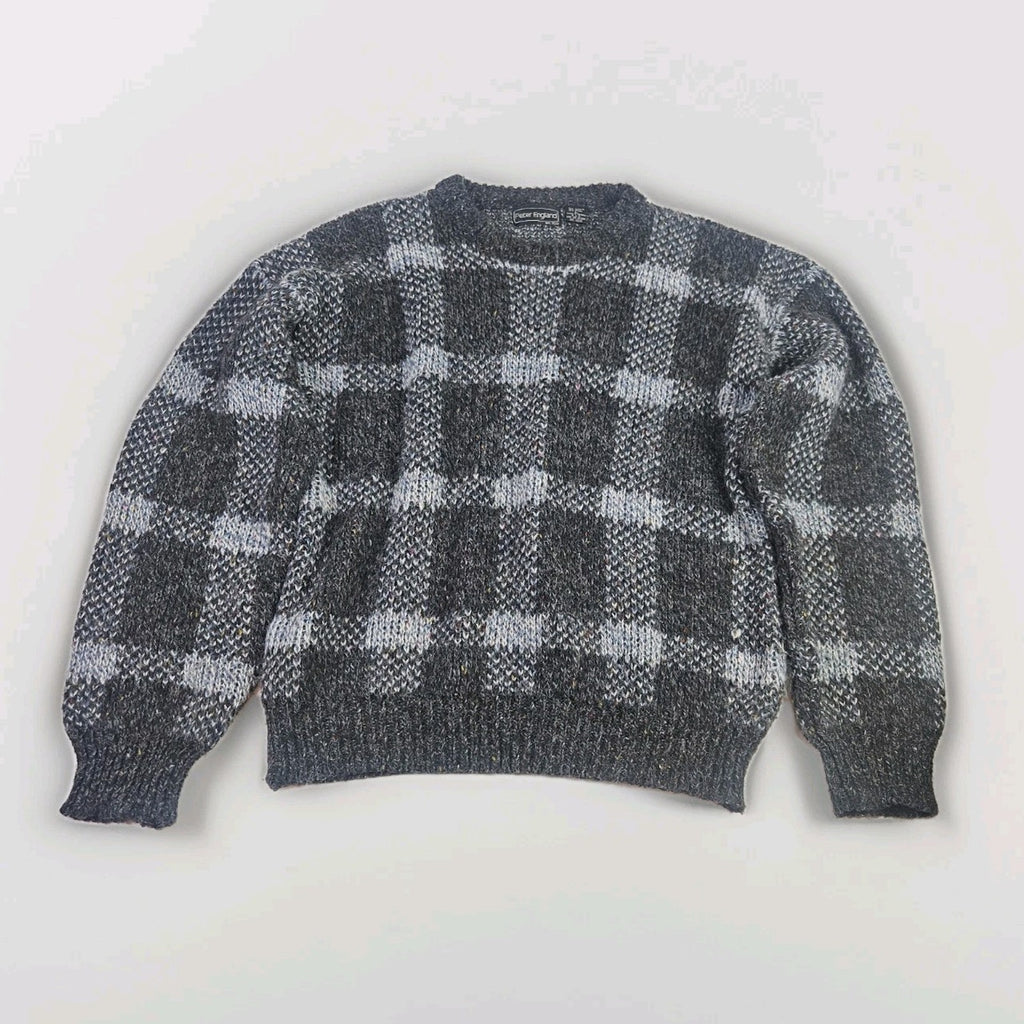 Vtg 80s Acrylic Wool Blend Chunky Knit Pullover Sweater Large Gorpcore Fisherman