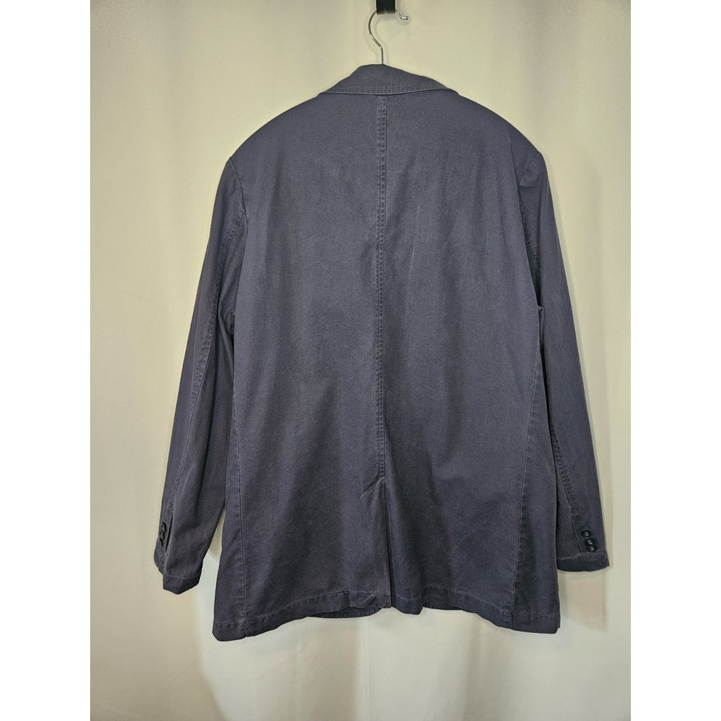 LL Bean Vtg Women's Field Jacket Barn Coat Blazer Cotton 71341 Overcoat Sz 14 Lg
