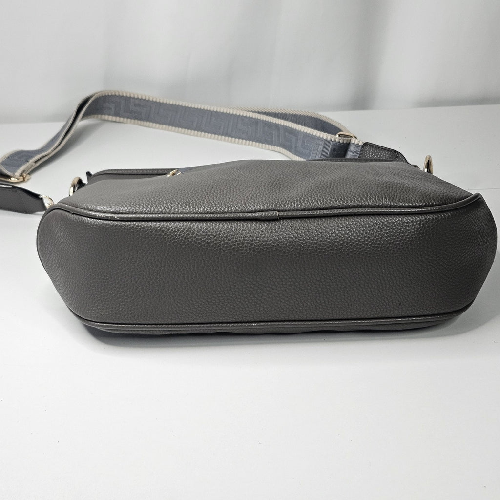 Montana West Pebbled Gray Faux Leather Shoulder Bag Hobo Bag Purse