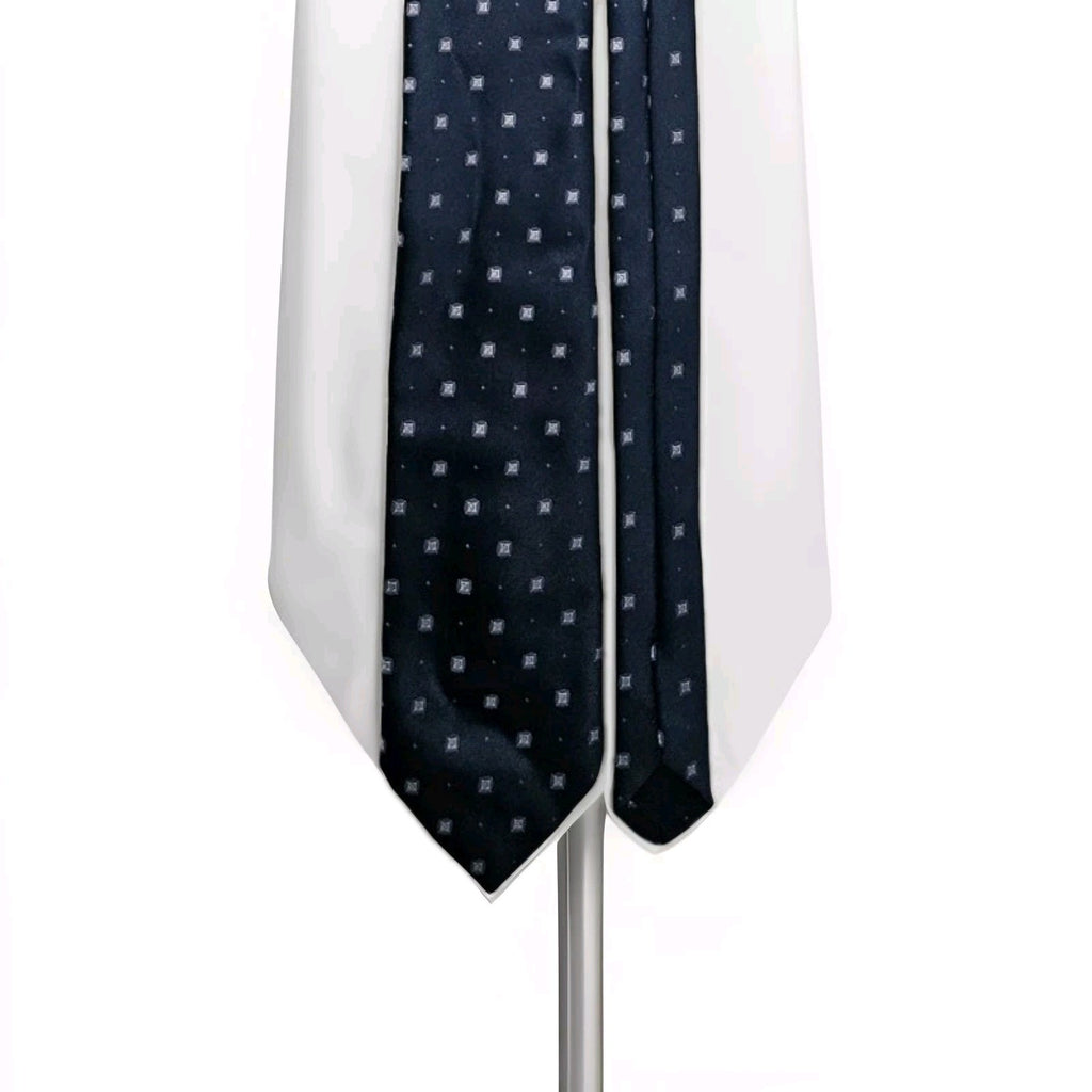 VINTAGE Sears The Men's Store Neck Tie Blue Polka Dots Polyester Men's