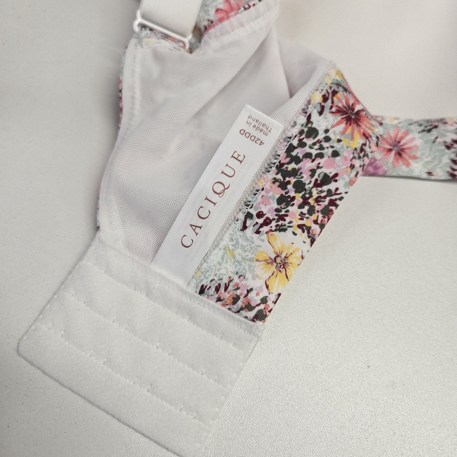 CACIQUE 42DDD Lightly Lined No Wire T Shirt Bra NWT Pink Floral Print Comfort