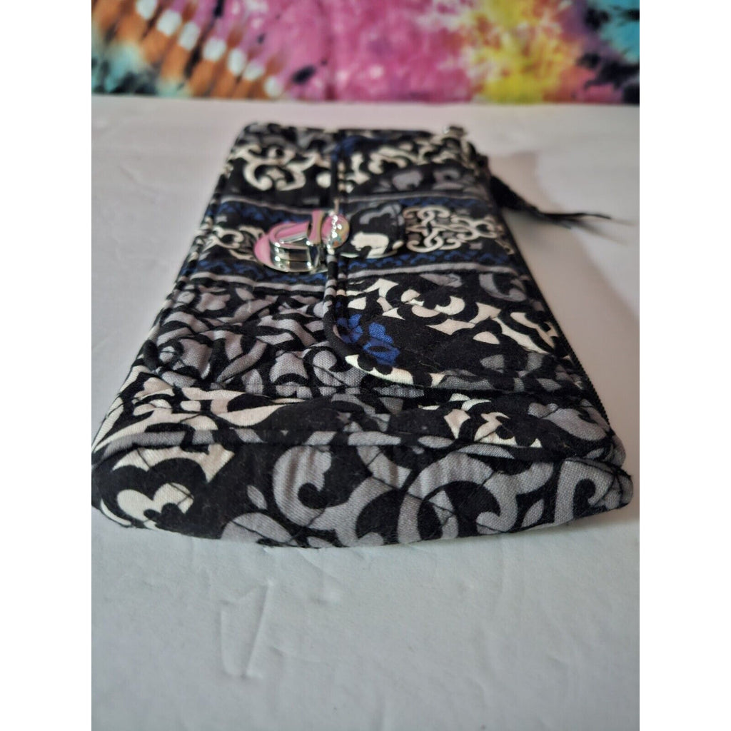 Vera Bradley Quilted Club Blue & Black Paisley 9" x 5-1/4"