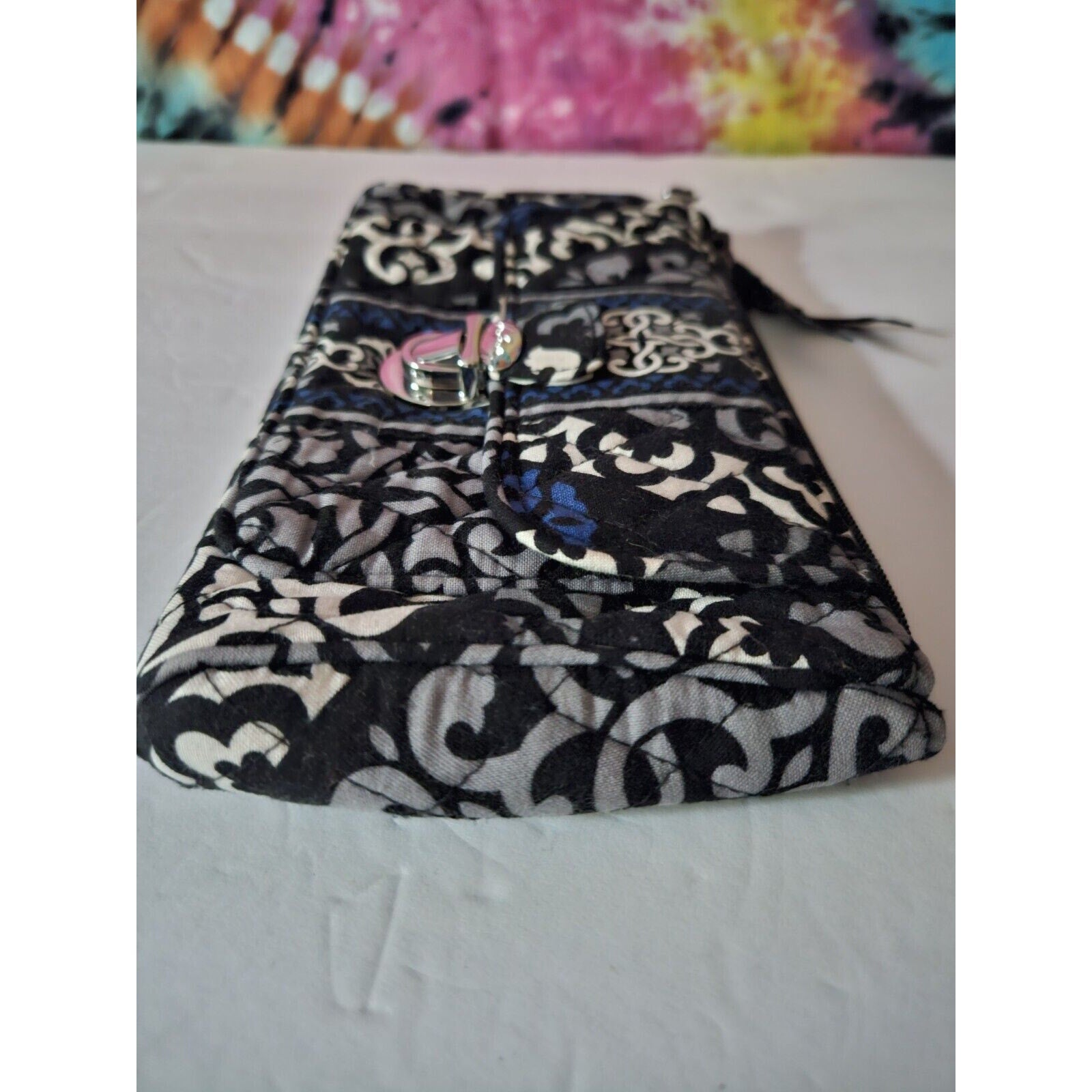 Vera Bradley Quilted Club Blue & Black Paisley 9" x 5-1/4"