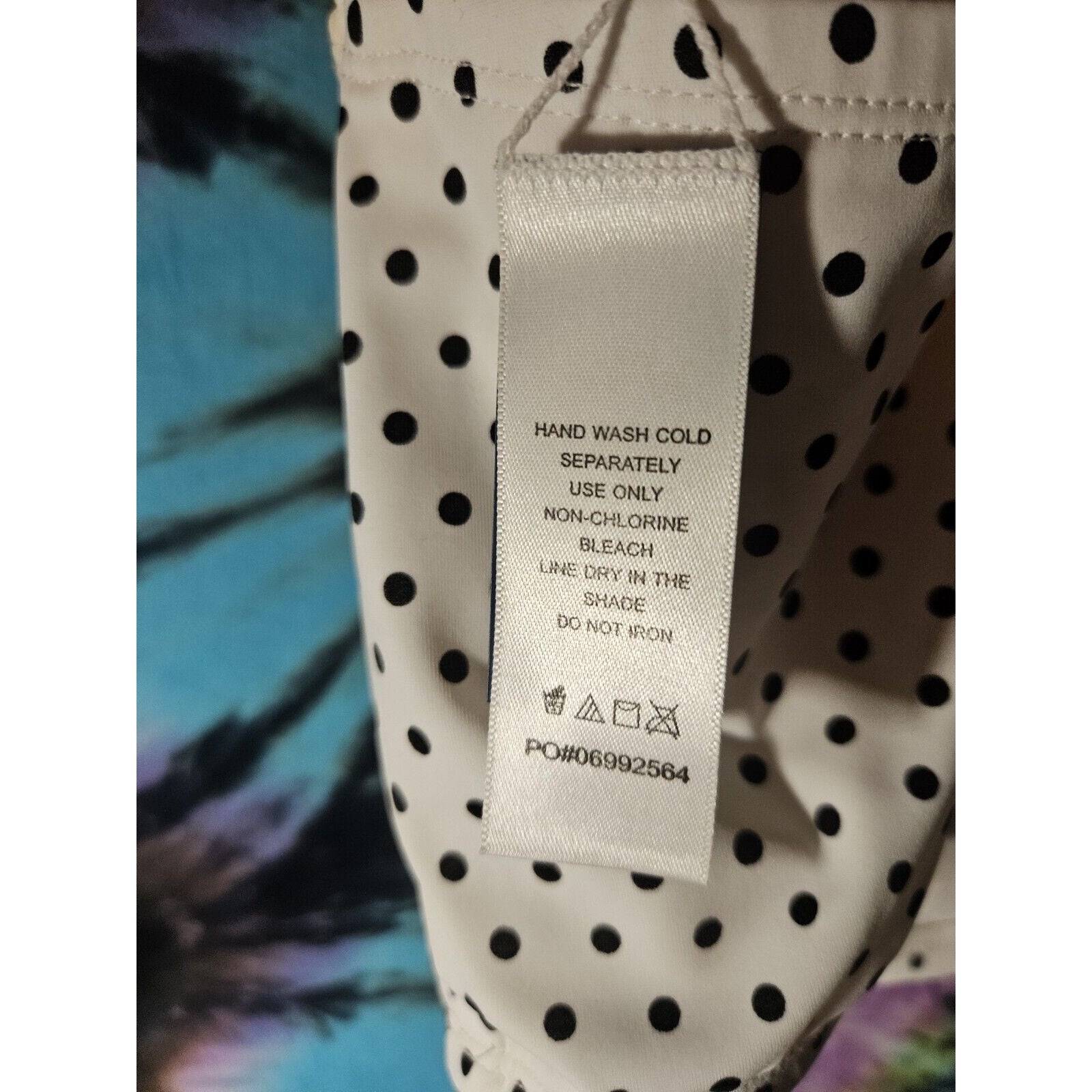 NWT Swimsuits for All Confidante Underwire Bikini Top White Black Dots Size 40F