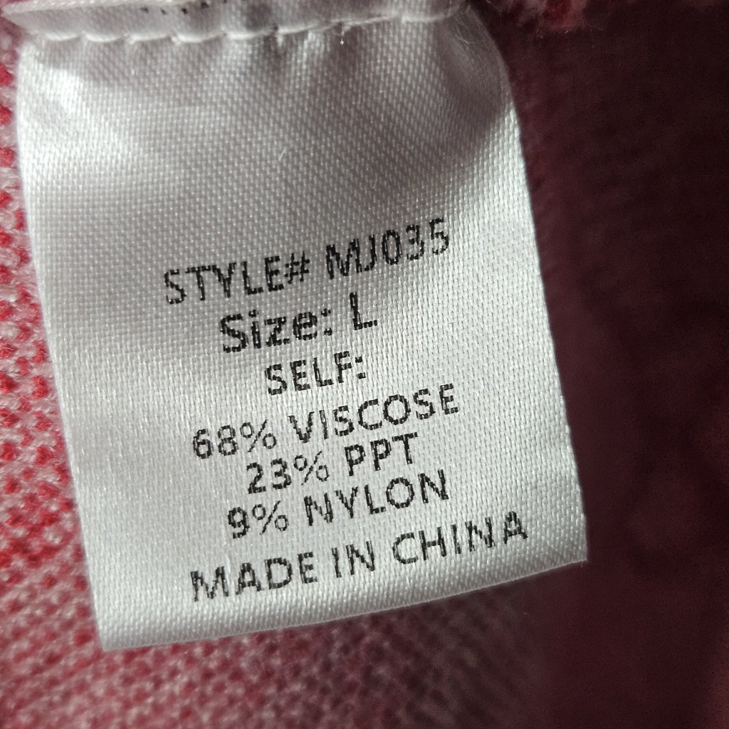Shop The Mint Just A Feeling Pink Bow Print Mock Neck Sweater Large
