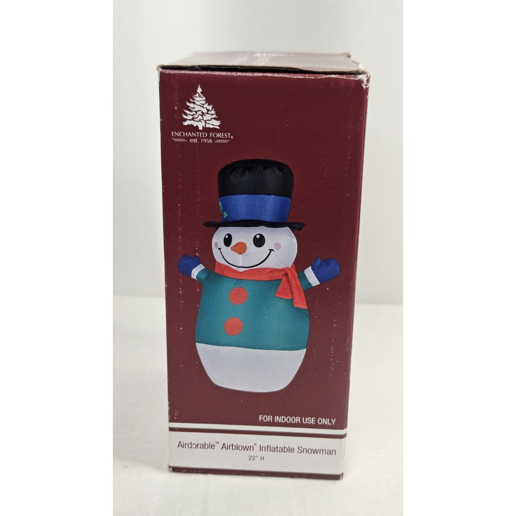 INDOOR Inflatable Christmas Snowman Airblown 22-inch USB/Battery. 286-1735 NEW