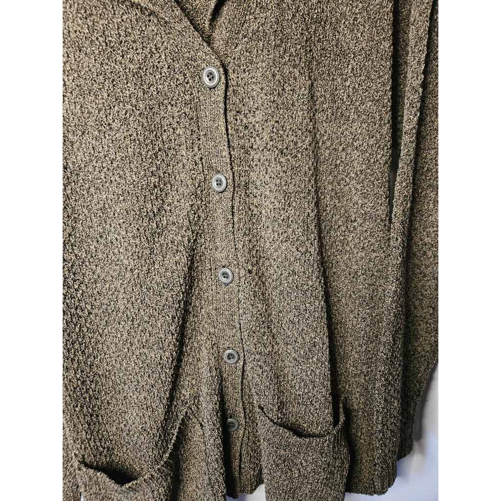 Nomadic Traders Brown Cardigan Sweater Women's Medium Button Down 100% Wool