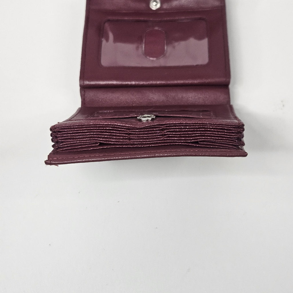Vtg. BUXTON Red Wallet Accordion Multi Credit Card Coin Purse Snap Wallet