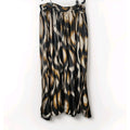Truly 4 You Womens Plus 3X Black Tan Brown Boho A-line Abstract Print Maxi Skirt