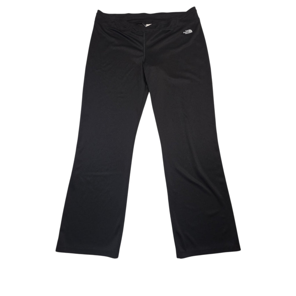 The North Face Women Flared Athleisure Pants Black Women's 2X Logo Criss Cross W