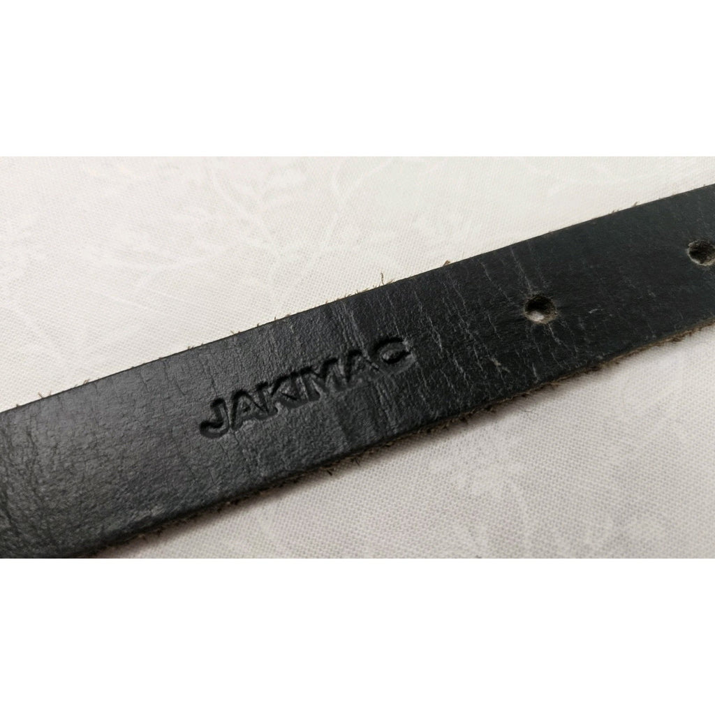 Jakimac 3/4" Women's 30" Black Leather Belt Classic Western Plain Belt XS