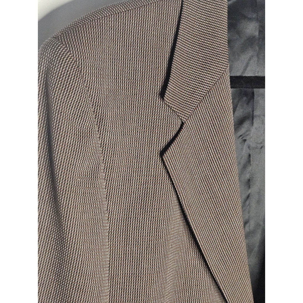 Dei Giovani Men's Suit Jacket Blazer Sport Coat Houndstooth Large