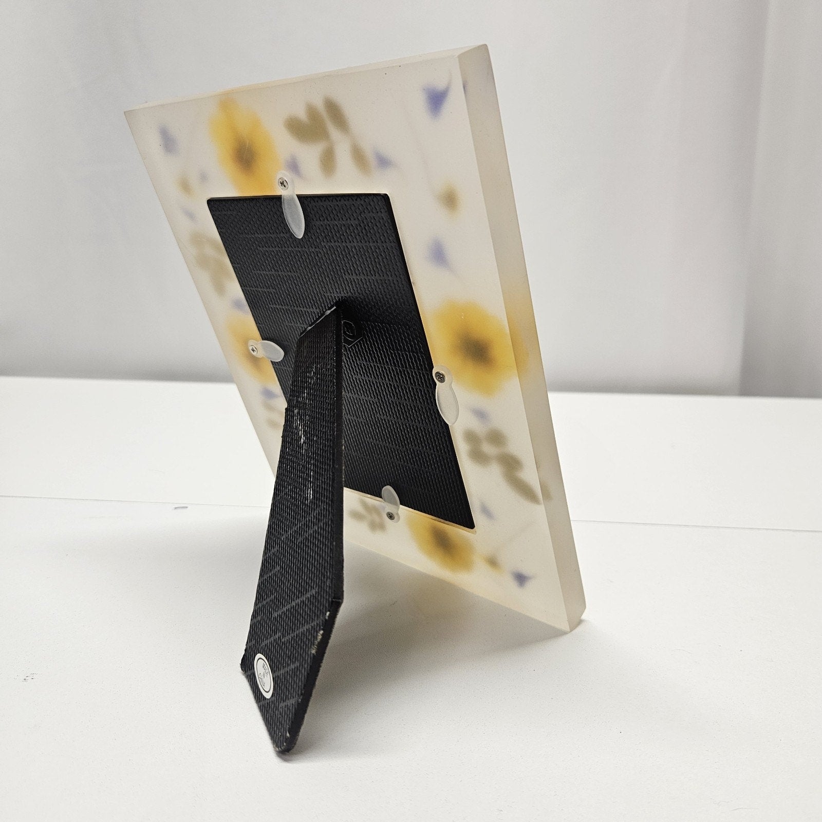 Vintage Frosted Floral Botanical Picture Frame 6x4" Photo Frame Pressed Flowers