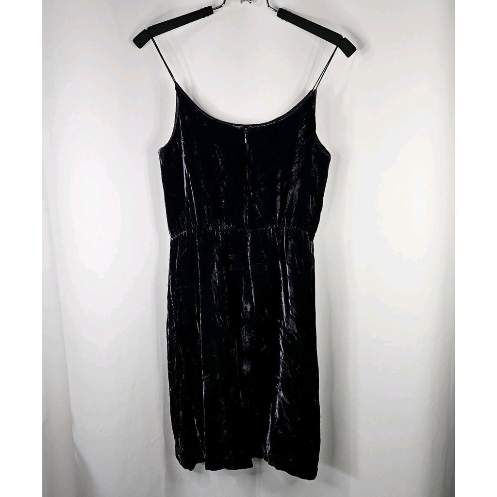 J Crew Dress Womens 2 Silk Purple Velvet Sleeveless Whimsygoth Fairy Grunge 90s