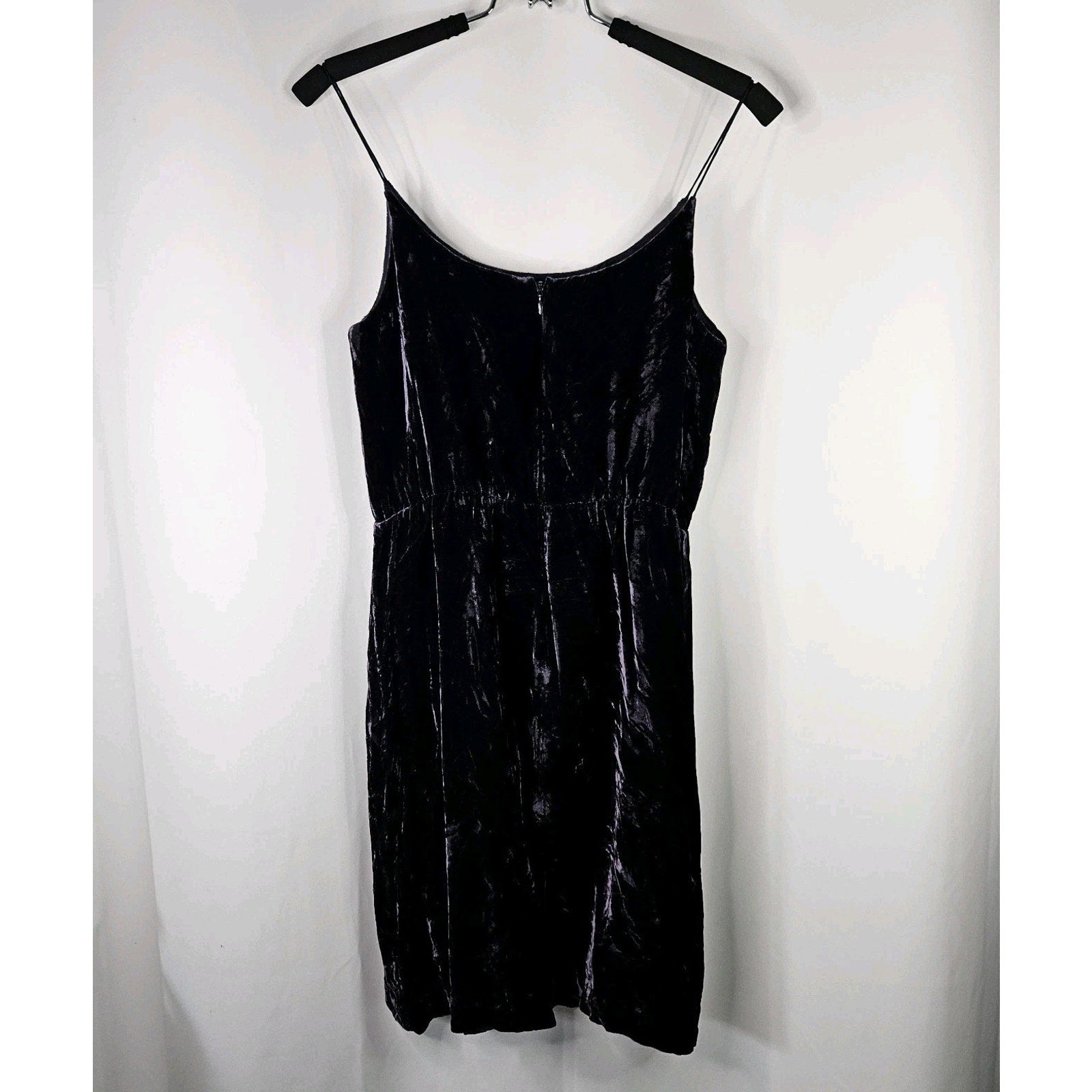 J Crew Dress Womens 2 Silk Purple Velvet Sleeveless Whimsygoth Fairy Grunge 90s