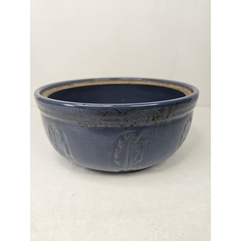 Monmouth Western Stoneware Blue Chain Crock WO Lid Flower Pot Decorative Bowl