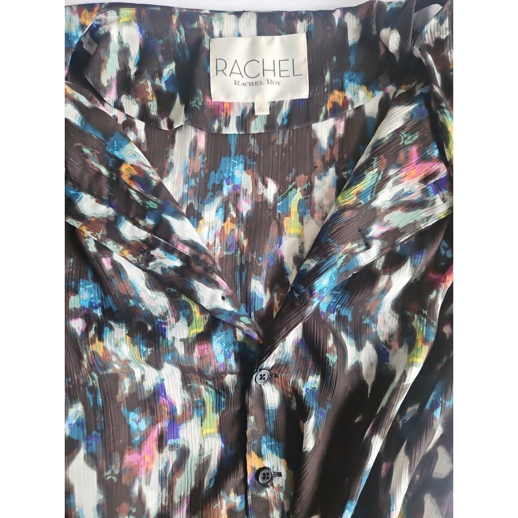RACHEL RACHEL ROY Women’s Watercolor Shirt Dress With Belt Size Large