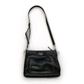 Kate Spade NY Leather Domed Crossbody Shoulder Handbag Purse Logo Classic Black