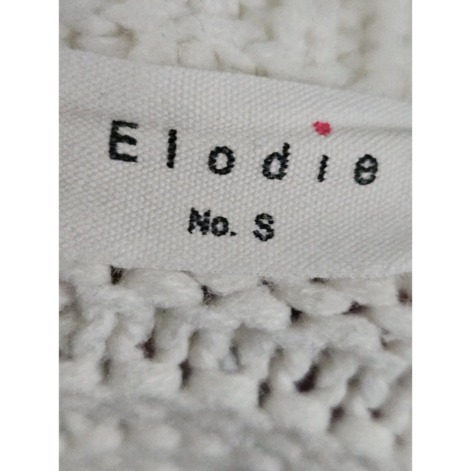 Elodie Bubble Sleeve Chunky Knit Sweater Off White Womens Small Boho Cottage