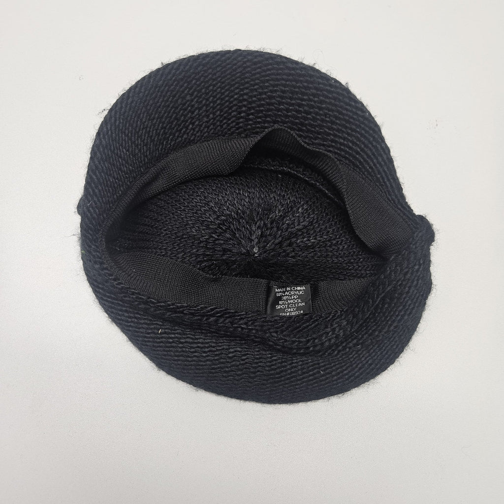 Vtg 80's Knit Knit Cap Wool Blend Cabbie Paddy Newsboy Hat Gatsby Hat