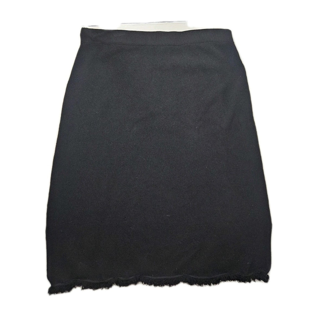 Alfani Distressed Knit Pencil Midi Skirt Plus Size XXL Black Skirt
