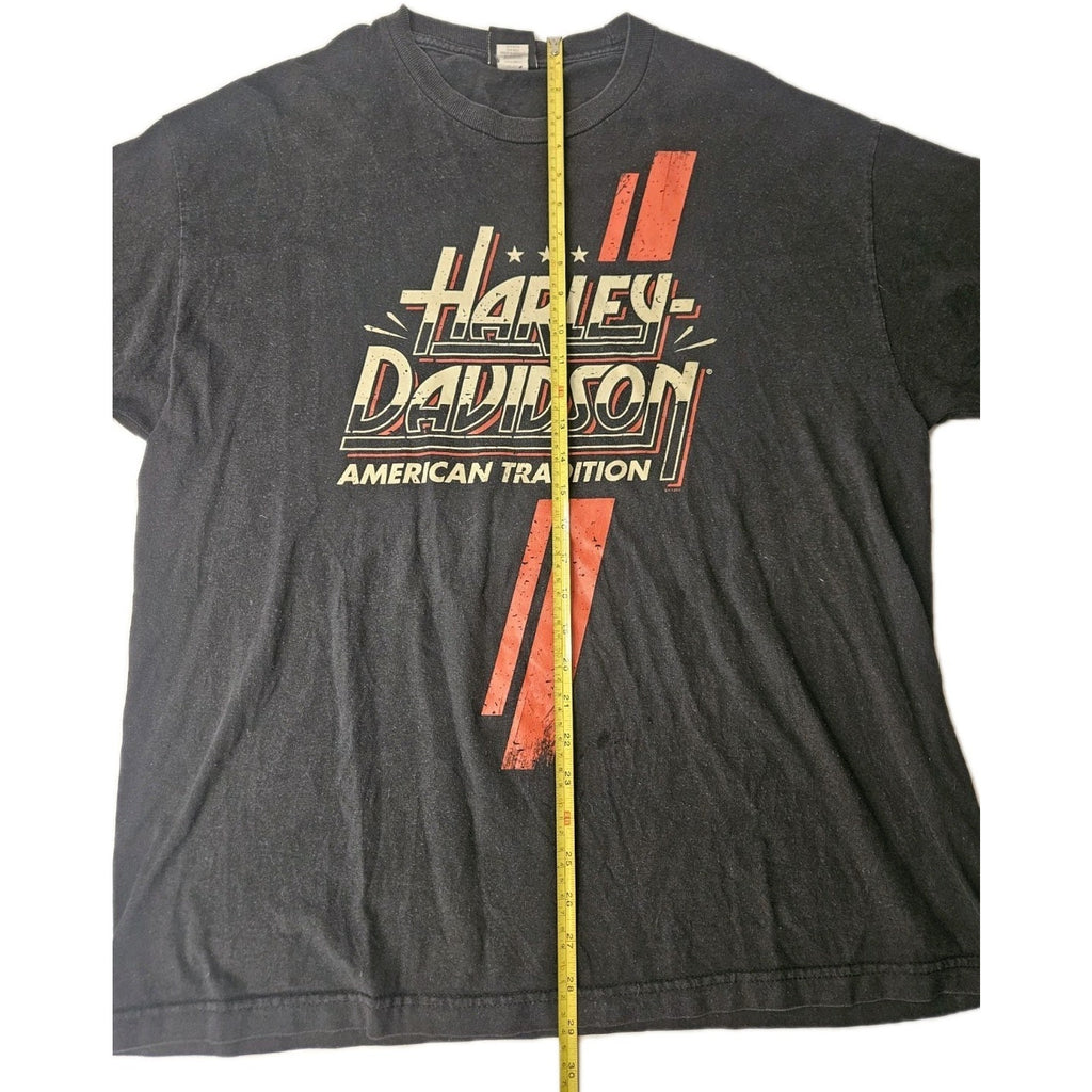 Harley-Davidson AMERICAN TRADITION Vintage Sturgis Black T-shirt Mens XL Biker
