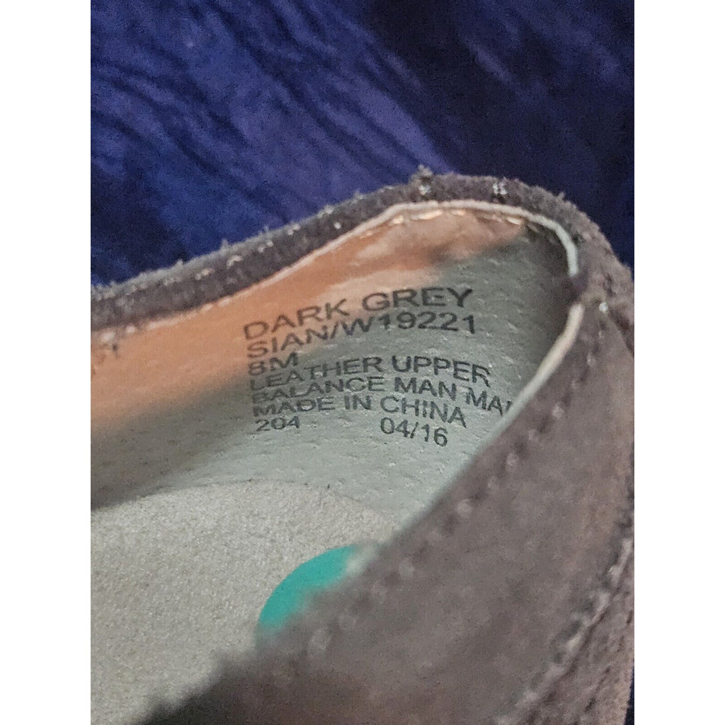 Cynthia Rowley New York Oxford Suede Dark Gray sz 8 Shoes