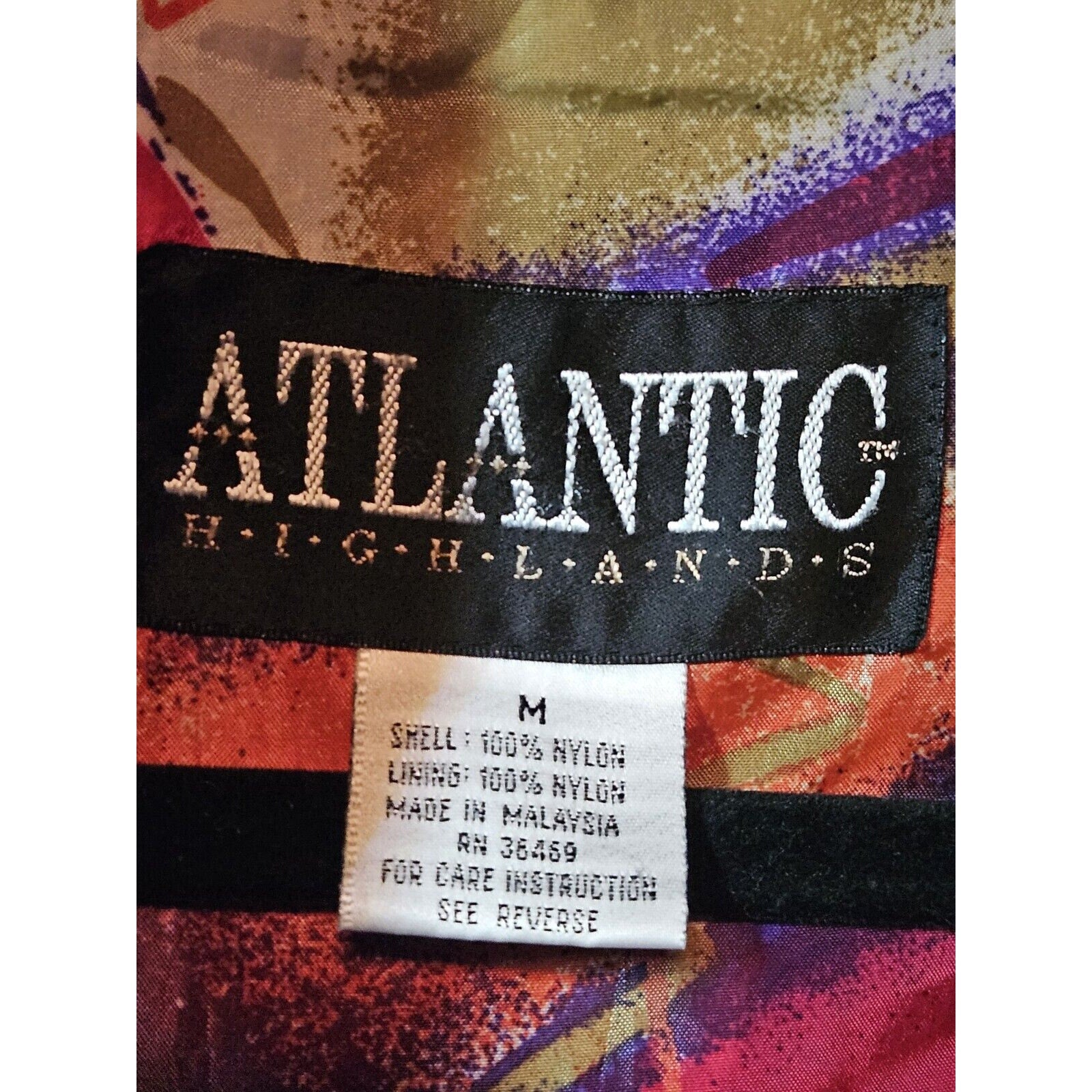 Original 90s Purple Windbreaker Atlantic Highlands Womens Size Med