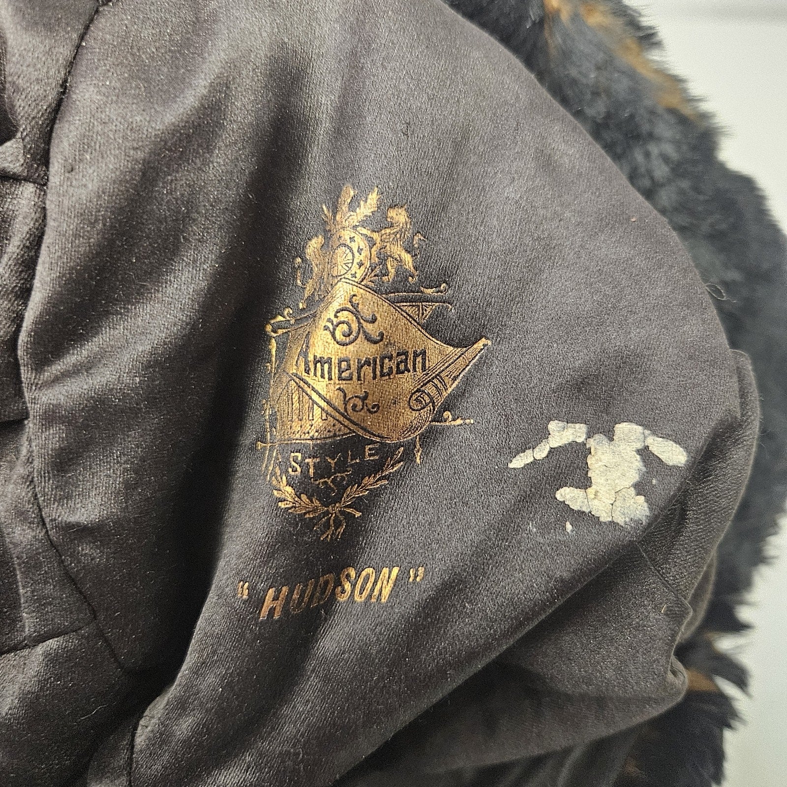 Vtg Unisex America Style Hudson Real Fur Super Warm Russian Ski Hat Earflap