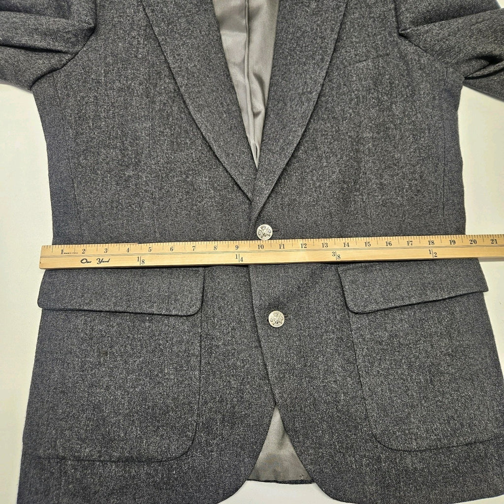 100% Pure Wool Jacket Blazer Coat USA Made VTG By BROOKE & DEANE 40R