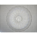 White Northwood Carnival Glass Peacock & Urn Large Bowl Ice Blue Cream Bowl 10in