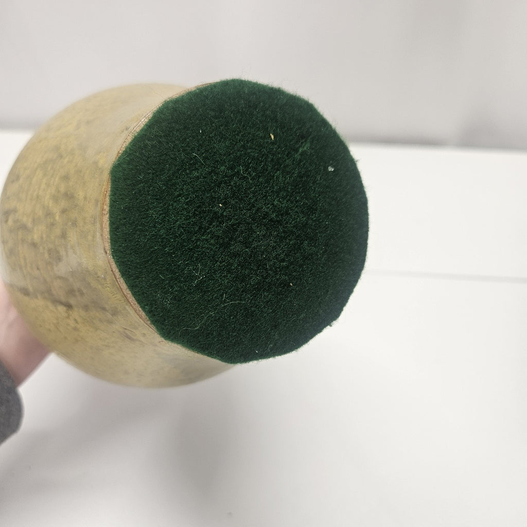 Vintage Studio Pottery Vase Glazed Drip Handmade Earth Tone 11" Tall Heavy