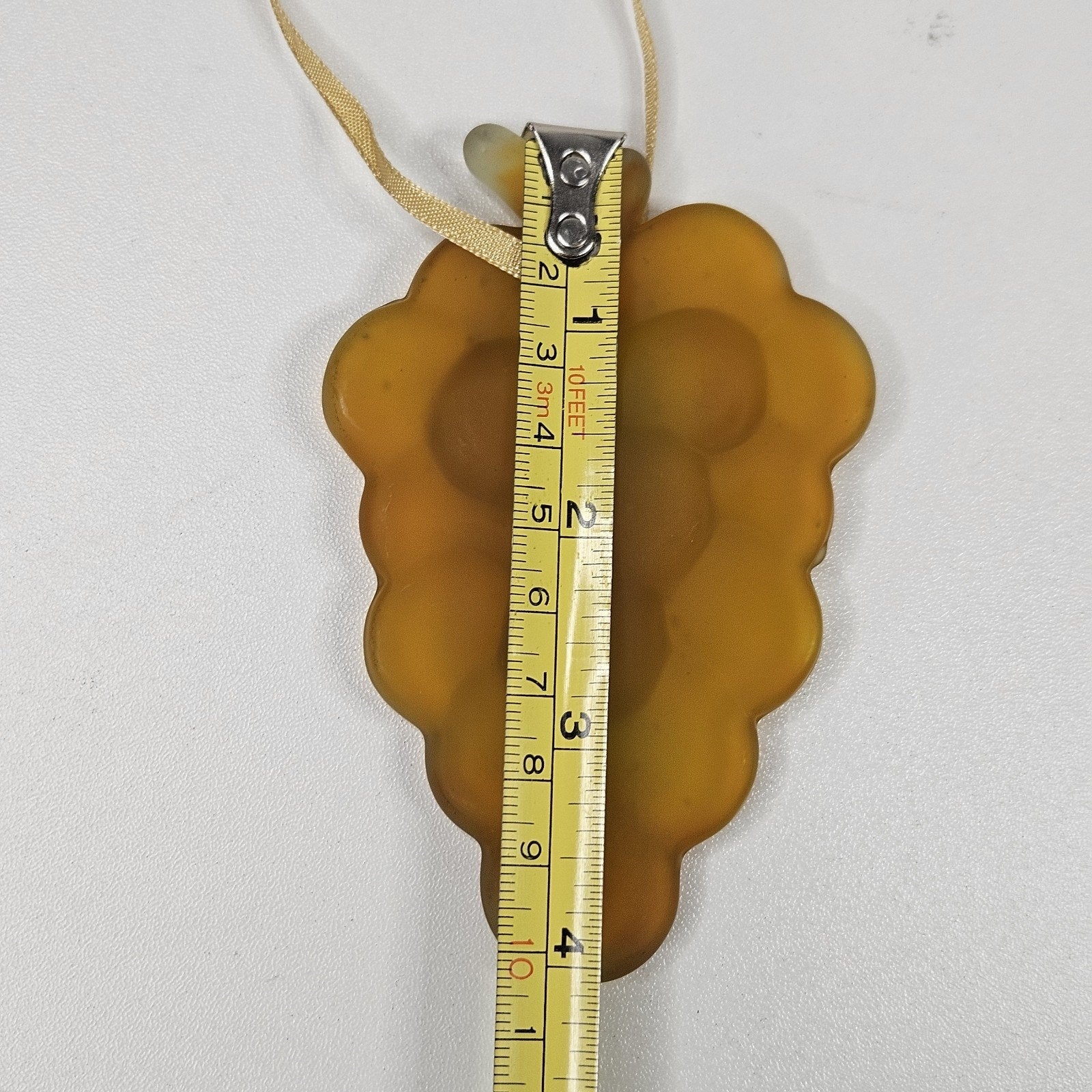 Vintage Frosted Glass Grapes Ornament Orange Sun Catcher Decor Christmas Tuscany