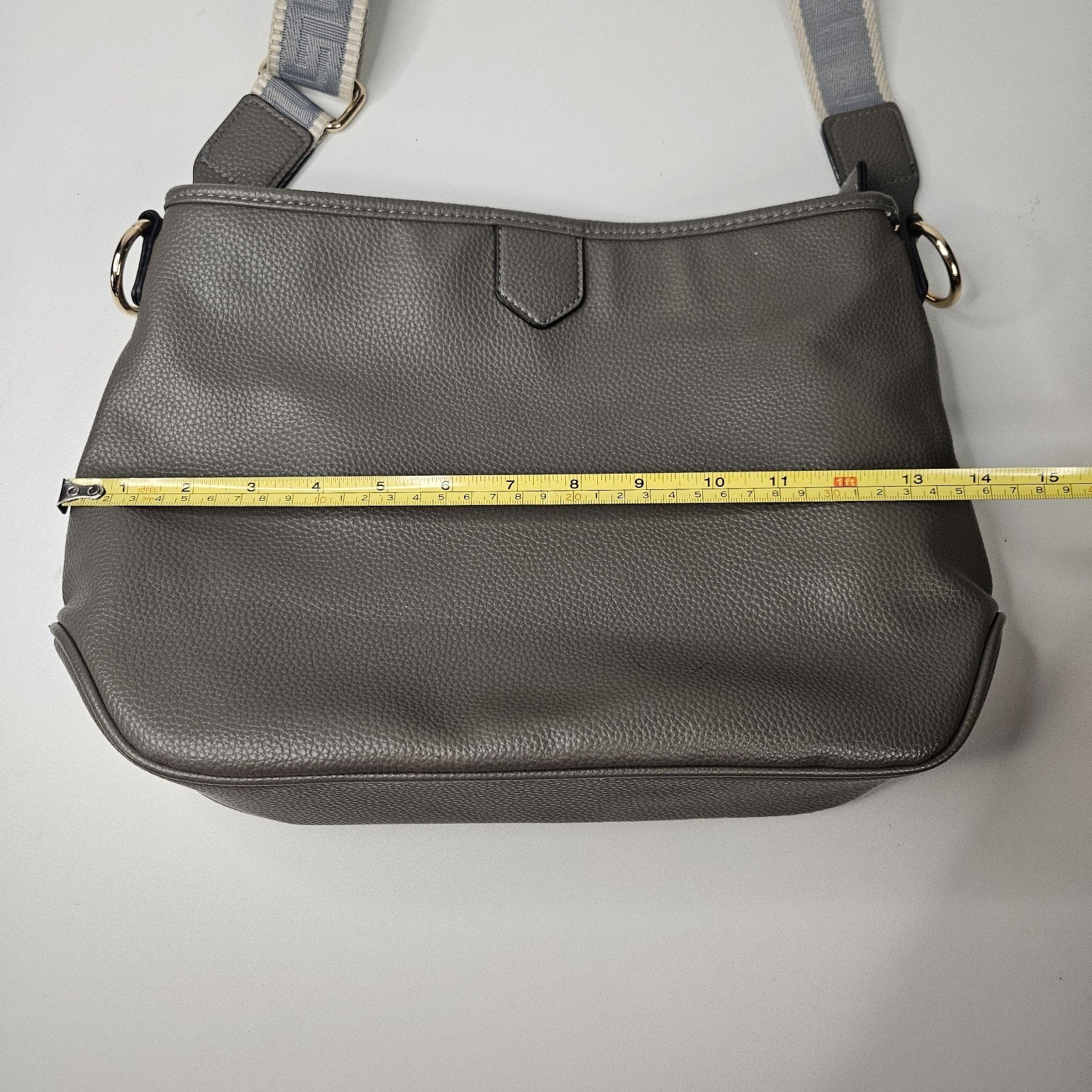 Montana West Pebbled Gray Faux Leather Shoulder Bag Hobo Bag Purse