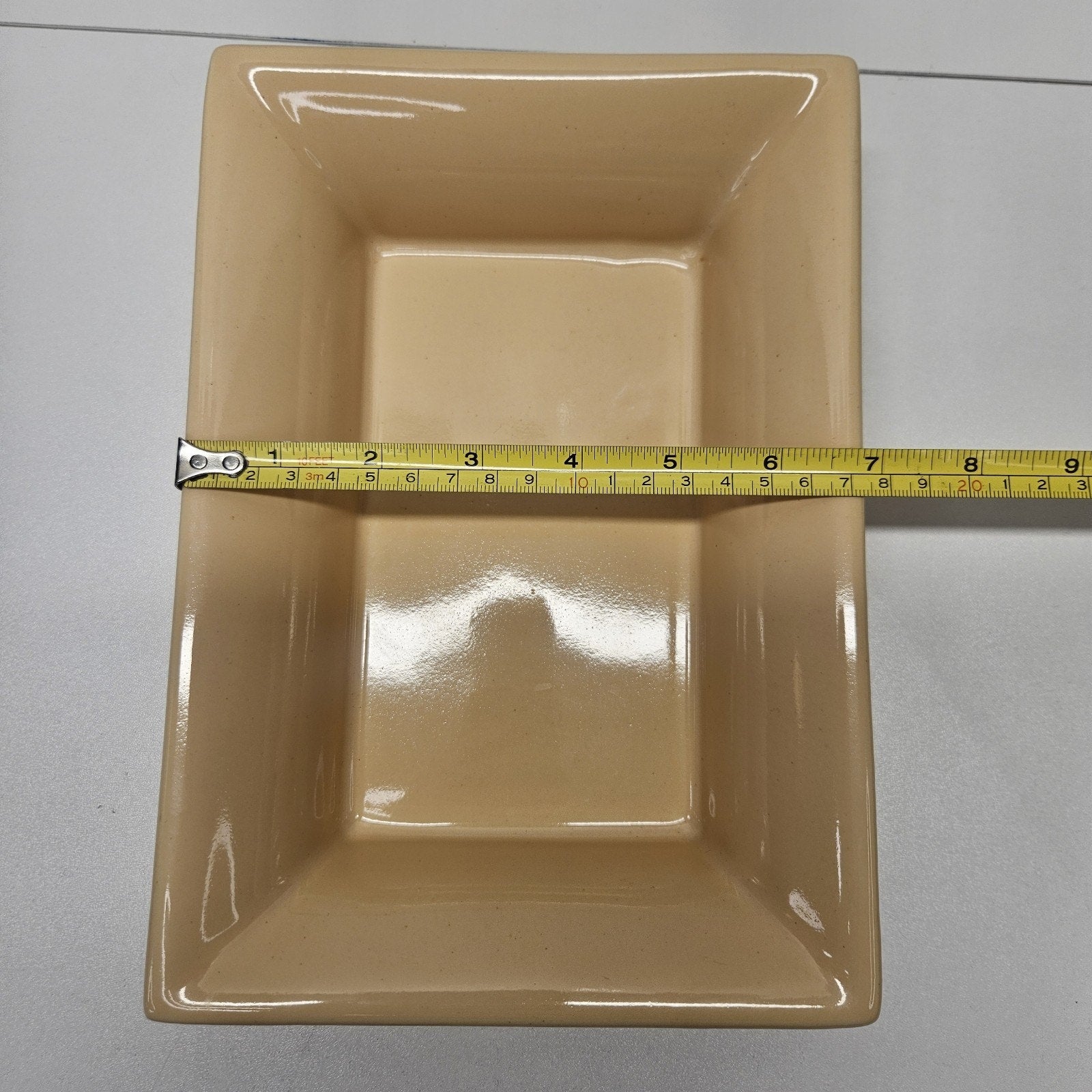 Vtg Abingdon Mid-Century Low Planter Dish Bowl Rectangle Shape 10x14" Retro